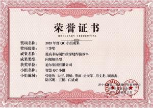 公司榮獲“提高高壓電纜頭一次制作合格率”市級(jí)QC成果三等獎(jiǎng)